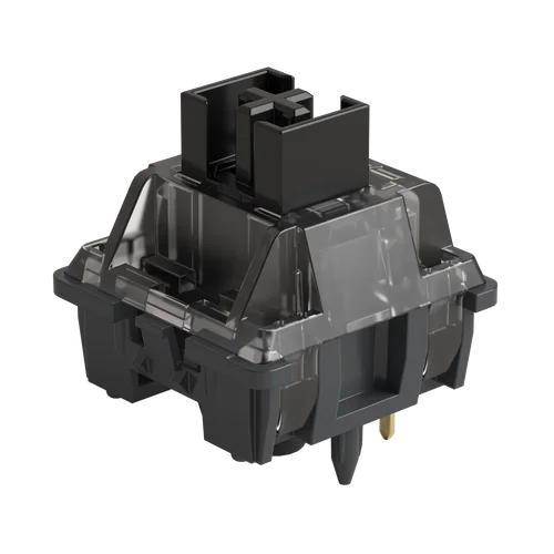 Akko V3 pro Interruptores negros crema Interruptor lineal de 5 pines 55gf con vástago a prueba de polvo Compatible con teclado mecánico MX (45 piezas)