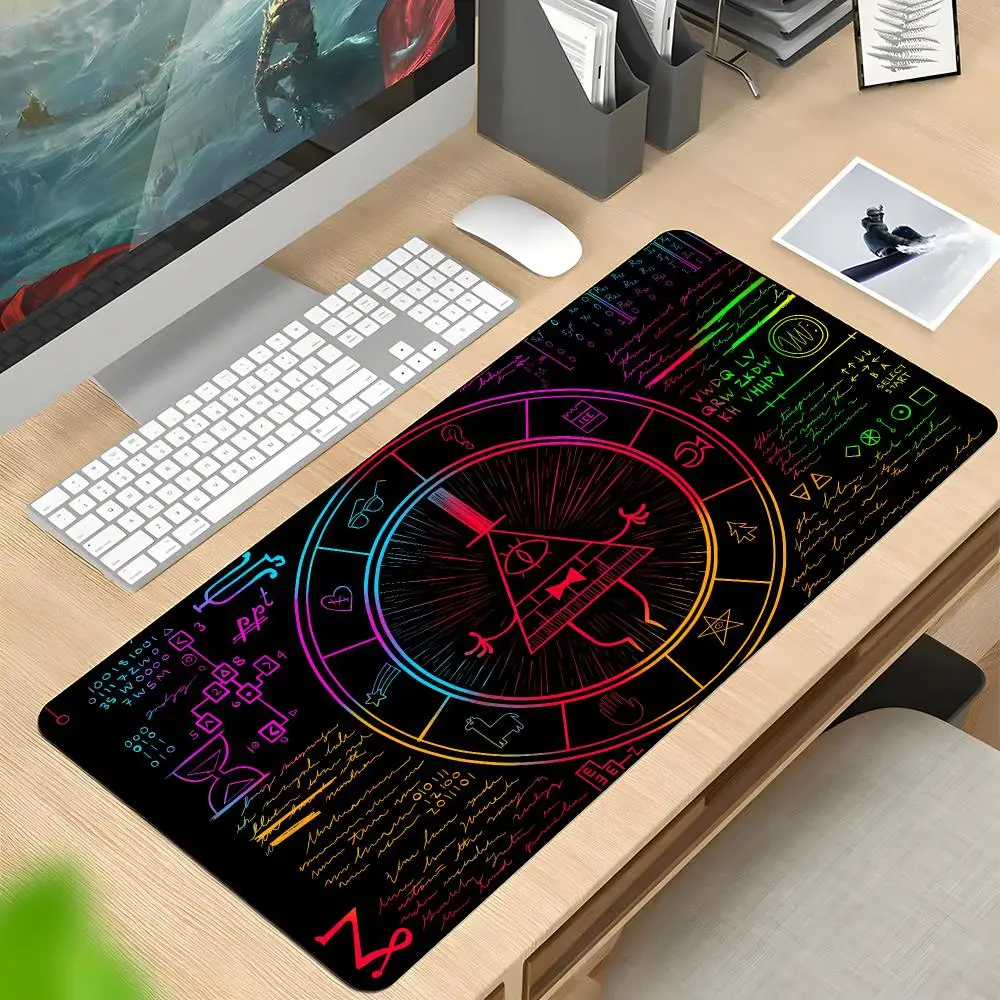 Bill Cipher Anime Mouse Pads Rubber Mat Laptop Xxl Mousepad Notebook Gamer Computer Table Gaming Accessories