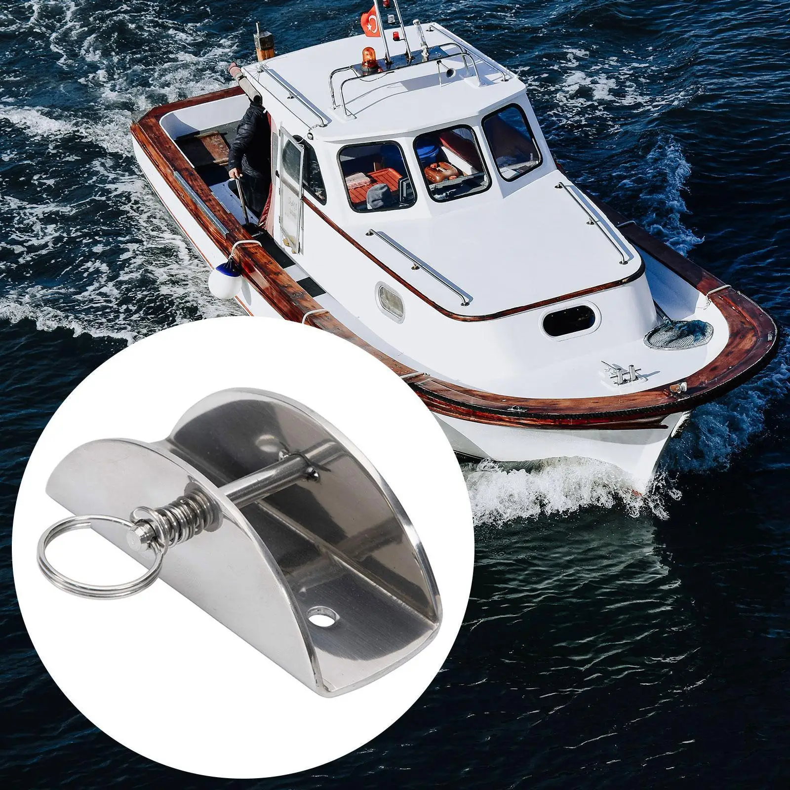 Boat Anchor Lock Premium Stainless Steel Stopper Compact Design for Marine Anchoring Kit and Yacht Accessories