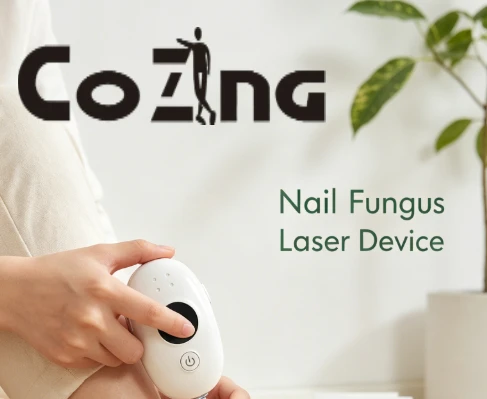 Wireless Cold Laser Therapy Nail Fungus Laser Device Blue Light Ultra-Pulsed Invisible Laser Nail Cleaning Nail Care