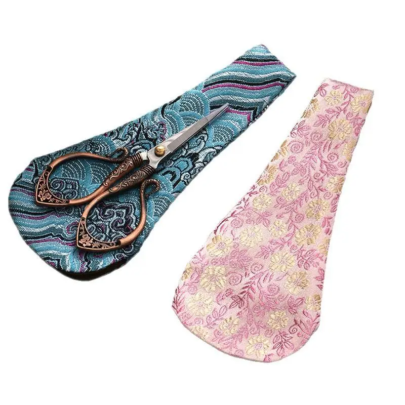 Haspe Stil V Form PU Leder Schere Schutz Tasche Nagel Trim Abdeckung Fall Für Maniküre Pediküre Werkzeuge