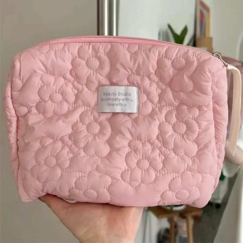 Large Flower Pattern Women Makeup Toiletries Cosmetic Organizer Zipper Bag Travel Wash Pouch Cosmetic Bag Female Make Up Bag