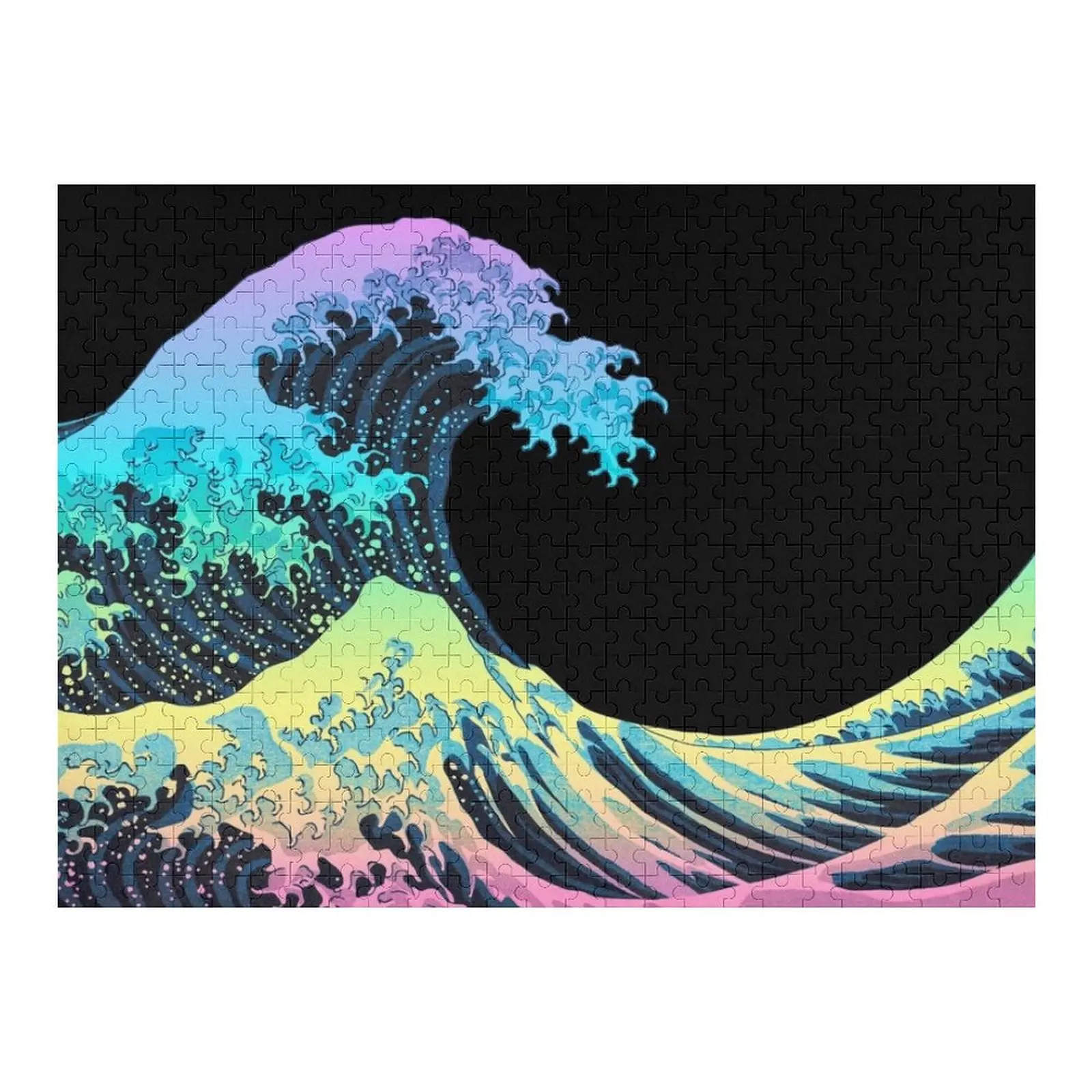 لغز الصور المقطوعة لموجة قوس قزح الرائعة مع لغز الهدايا المخصصة لمحركات الصور المخصصة #1