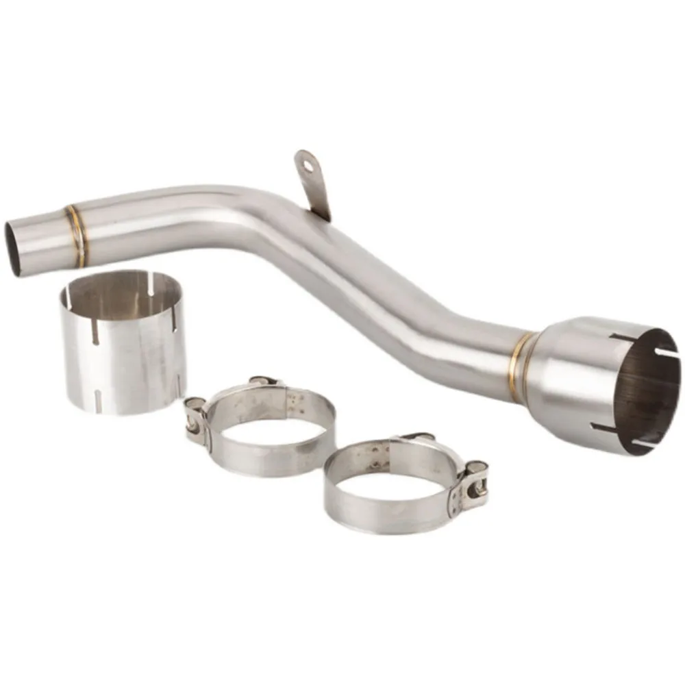 

Motorcycle Exhaust Middle Pipe For KLZ1000 Modification Mid Link Section Adapter Fits Slip On for Versys 1000 2019-2021 Years