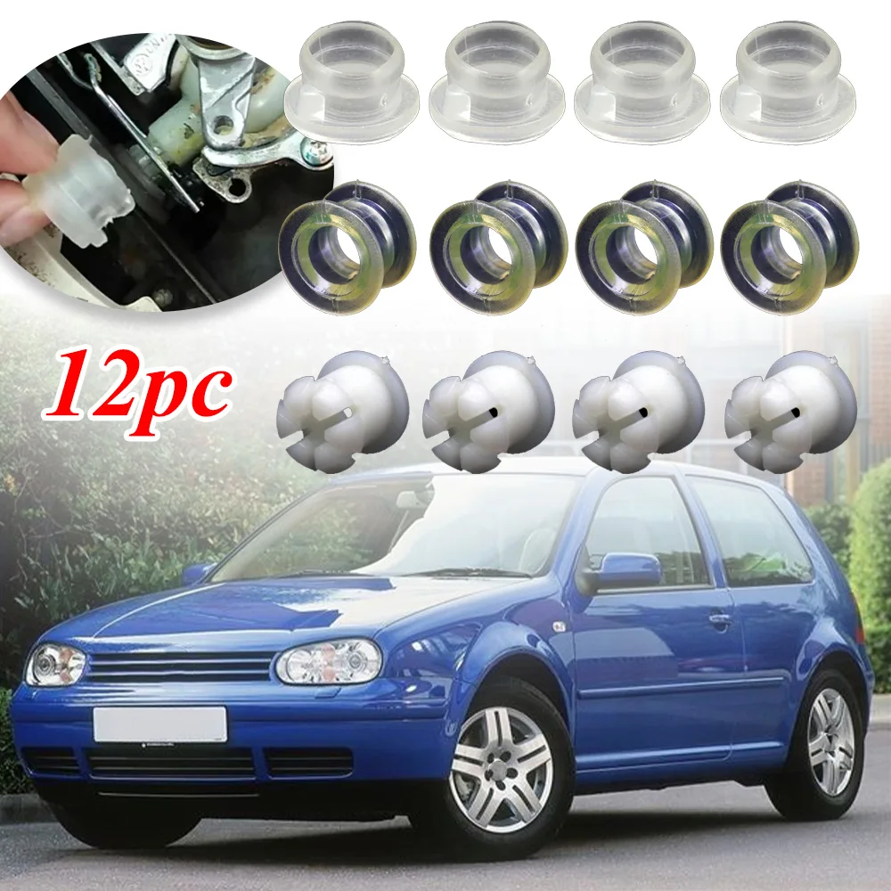 

4PC Manual Gear Shift Lever Cable Bushing Repair Kit For VW Golf MK4 Polo Bora Jetta Gearbox Selector End Linkage Rubber Sleeve