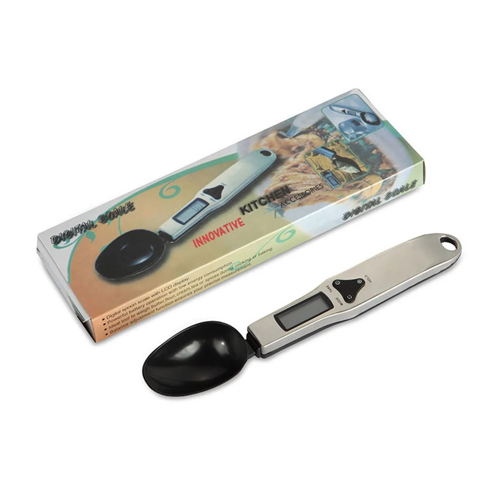 

300G/0.1G Electronic Spoon Scale Digital Kitchen Measuring Tool Lcd Display Tare Hold Mode Function For Seasoning Salt Sugar