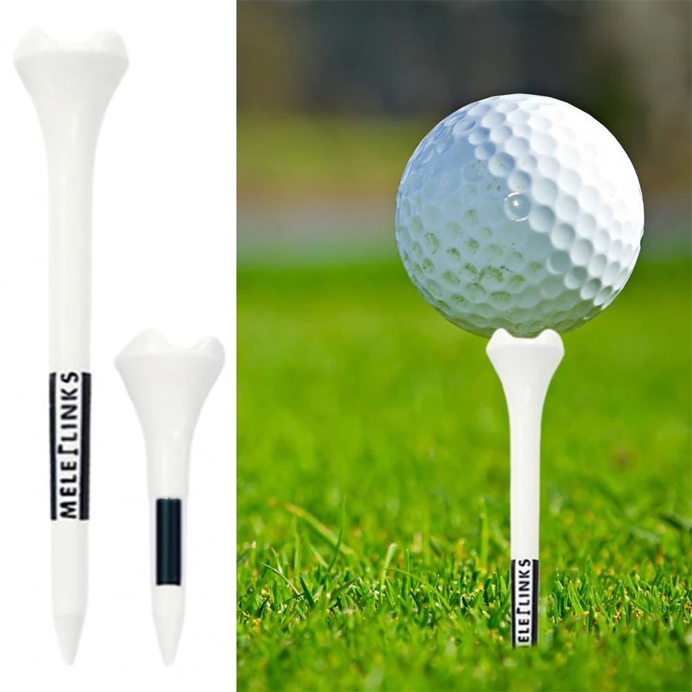 50 Pcs/Set Plastic Golf Tees, Ball Holder, Low Friction, Portable Stable and Reusable, Included 10 Pcs 38mm + 40 Pcs 69mm