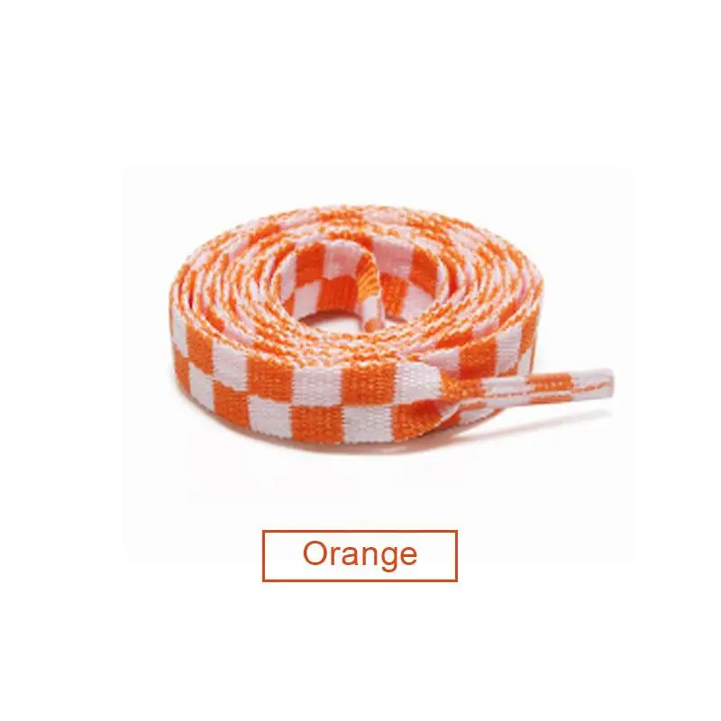 جديد أسود أبيض متقلب شبكة أربطة الحذاء المسطحة الطباعة أشرطة أربطة أحذية حذاء رياضة رجل إمرأة فسيفساء أربطة الحذاء للأحذية