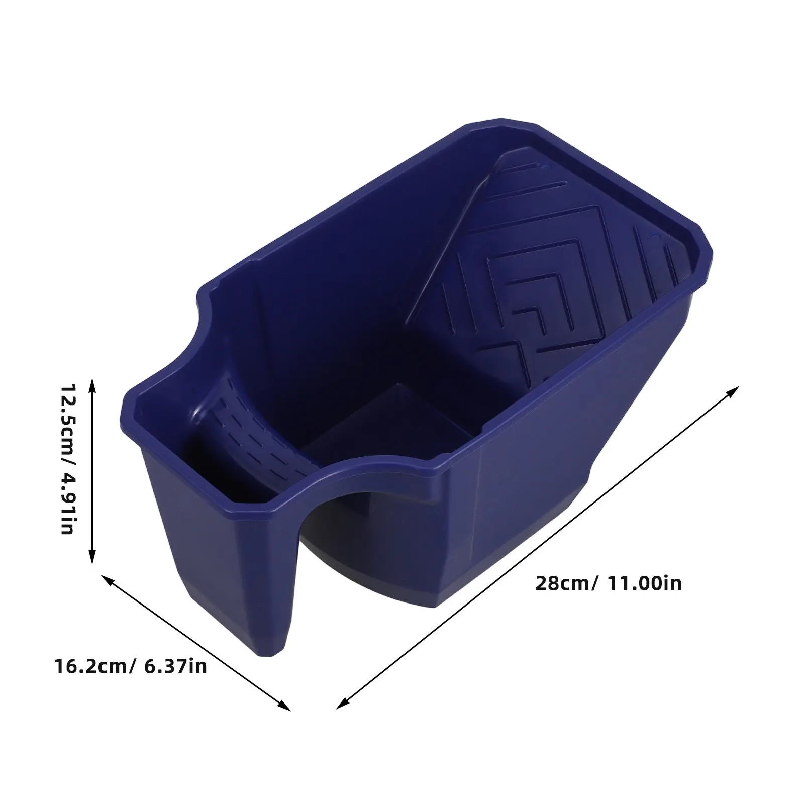 Paint Roller Tray Plastic Paint Brush Holder Heavy-Duty Painting Tray Comfortable Handle for Walls Furniture Doors Painting view 5