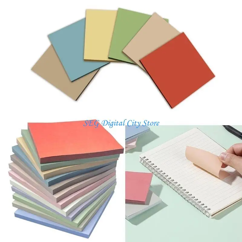 U75B Note Paper 3x3Inch Colorful Note Paper Pocket Writing Pad for Office