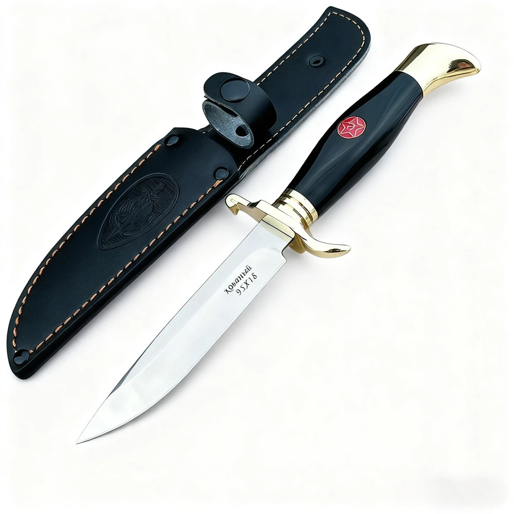 

Russia Tactical Fixed Blade Knife Stainless Steel 440C Blade Acrylic Handle Outdoor Hunting Camping Cutting Survival EDC Tools