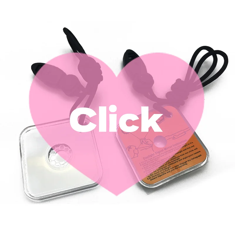 Practical Outdoor Emergency Survival Reflective Signal Mirror Adventure Mirror