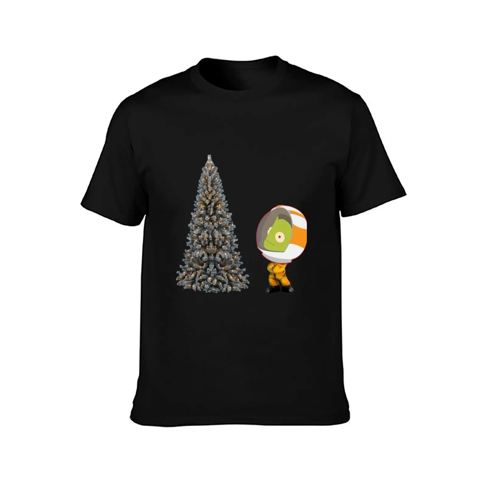 hello Christmas , merry Christmas , kerbal spacecraft program , new Year gift T-Shirt Christmas Casual Short Sleeve Top T-Shirt