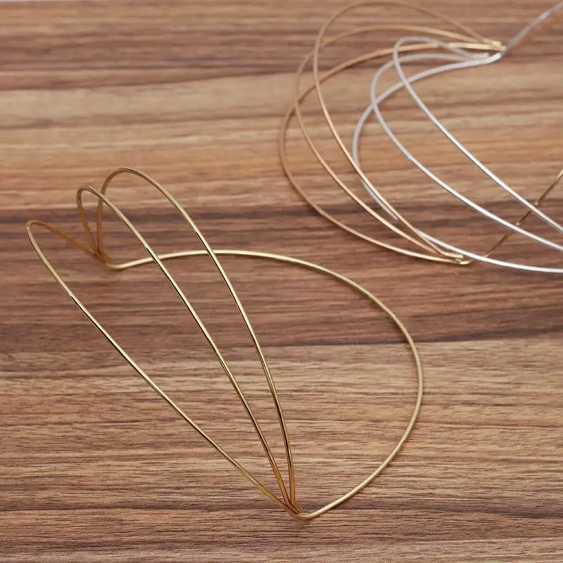 Y166 Dreischichtiges DIY-Kronen-Stirnband, Blanko-Basis für Frauen und Studenten zum Gesichtwaschen – Detail 1