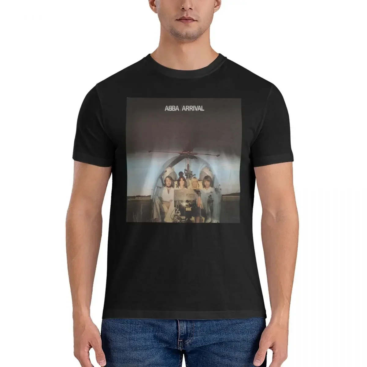 Men's Arrival Music T Shirts A-ABBA Band Cotton Tops Vintage Short Sleeve O Neck Tee Shirt Adult T-Shirts