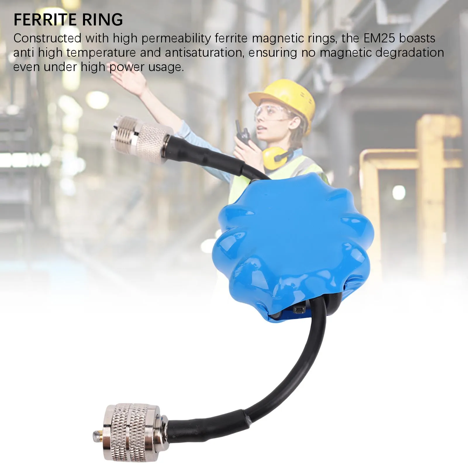 EM-25 حلقة مغناطيسية على الموجات القصيرة لراديو الموجات القصيرة 1.8-30 ميجا هرتز HF قمع الوضع المشترك الحالي المضاد للتدخل