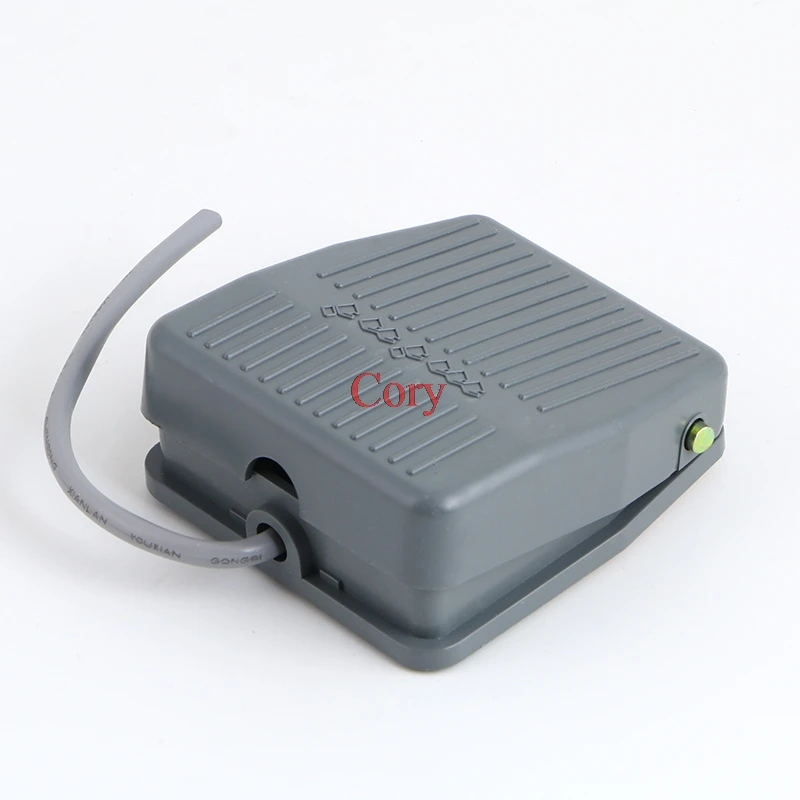 1PC AC 250V 10A Fronted Push Mini Foot Pedal Switch Footswitch Momentary SPDT Grey w Cable CZYC