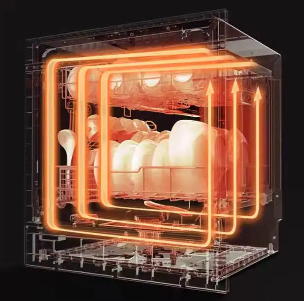 Large Built-in Kitchen Dish Washer Portable Dishwasher Freestanding Intelligent Dish-washing Machine For Home