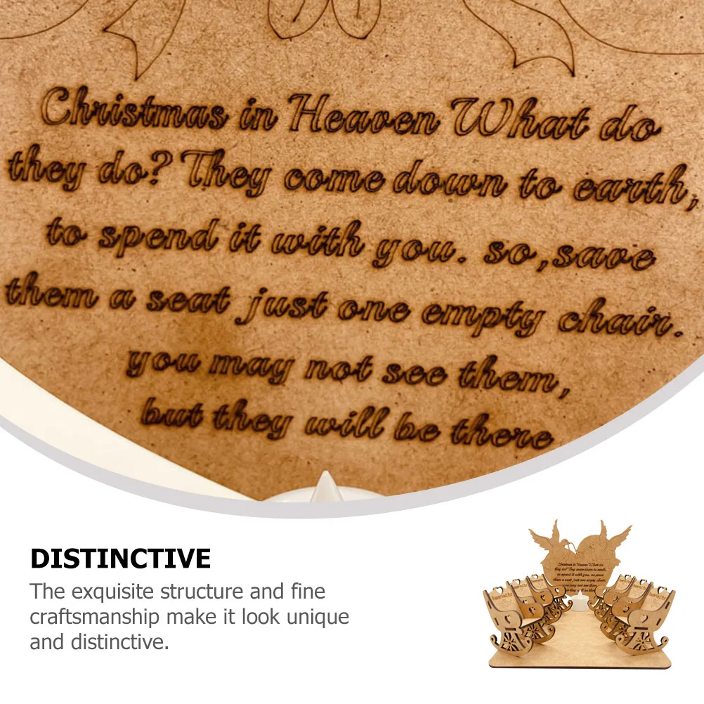 

Gift Wooden Rocking Chair Ornaments Father Christmas Decor Decoration Decorations