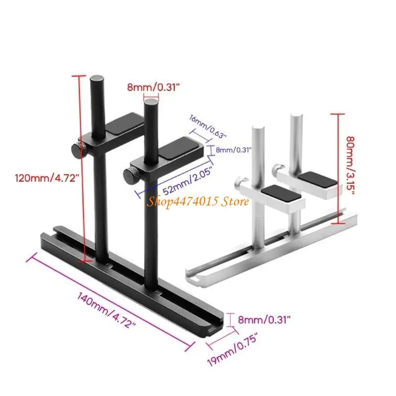 K1AA DIY Hoogte Verstelbare grafische kaart Mount Geanodiseerde aluminiumlegering beugel