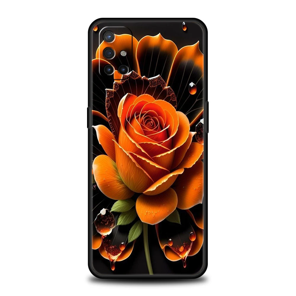 Funda de teléfono con rosas de colores para Oneplus 11 10T Nord N100 N10 10 7 8 9 9R 7T 8T N200 CE 2 9RT Pro 5G, carcasa de silicona, bolsas