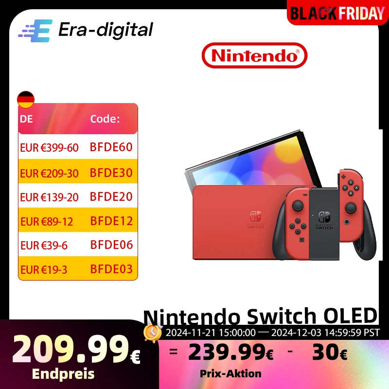 Nintendo Switch OLED Model Game Console 7 inches OLED Touch Screen Wide adjustable stand Enhanced Audio Wired LAN Port