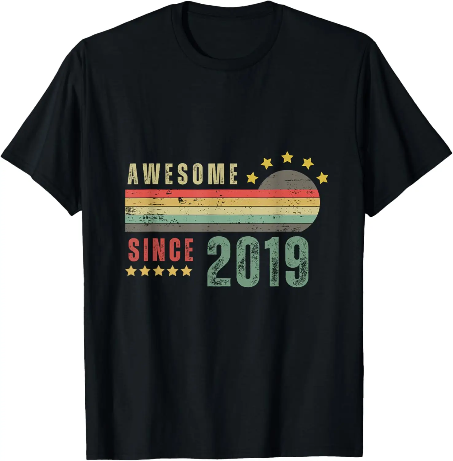 

Funny Retro Vintage Birthday Awesome Since 2019 Birthday T-Shirt