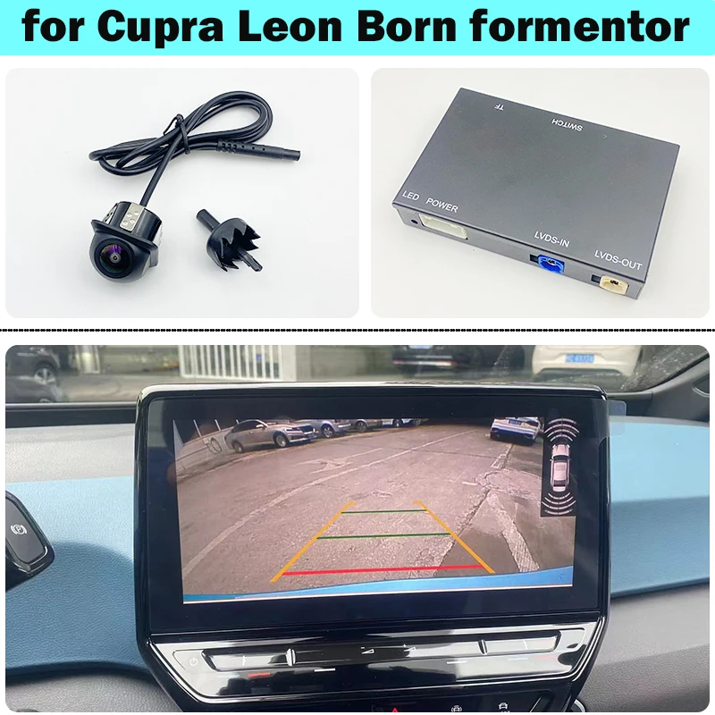 HICAMRUI Rear Reversing Camera for Cupra Leon Born Tavascan Formentor Terramar OEM Screen Plug and Play Without Coding