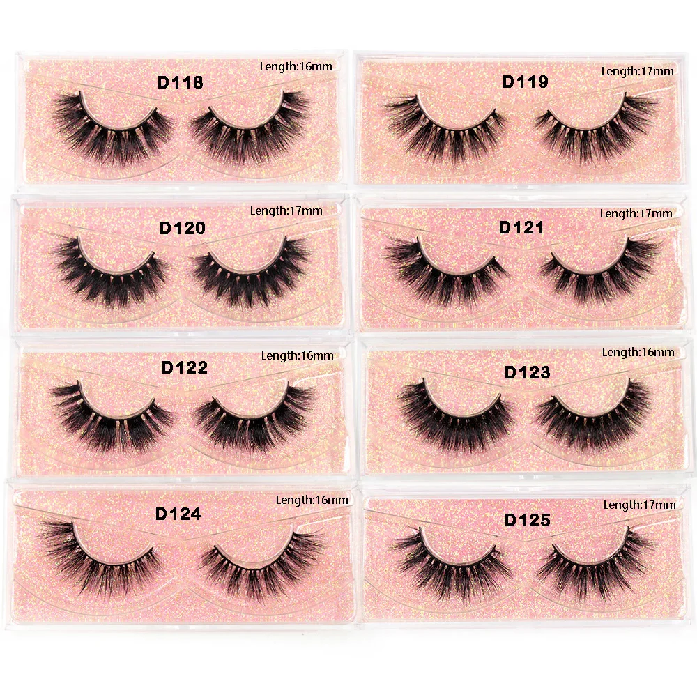30 Pairs/Pack Eyelashes 3D Mink Lashes With Tray No Box Hand Made Full Strip Lashes Mink False Eyelashes Makeup eyelashes Fluffy