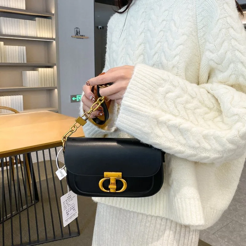 

Элегантная кожаная женская сумка-мессенджер, элитная роскошная брендовая модная классическая винтажная сумка Paris Daily ​