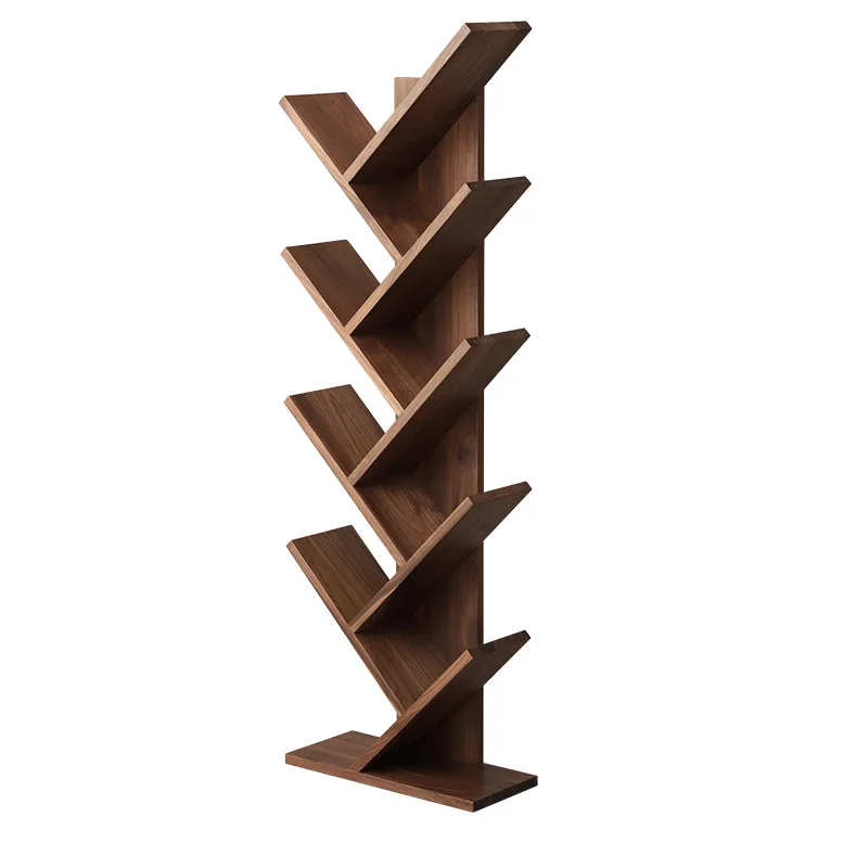 

Luo tree-shaped bookshelf, shelf floor-to-ceiling simple creative student tree-shaped bookshelf