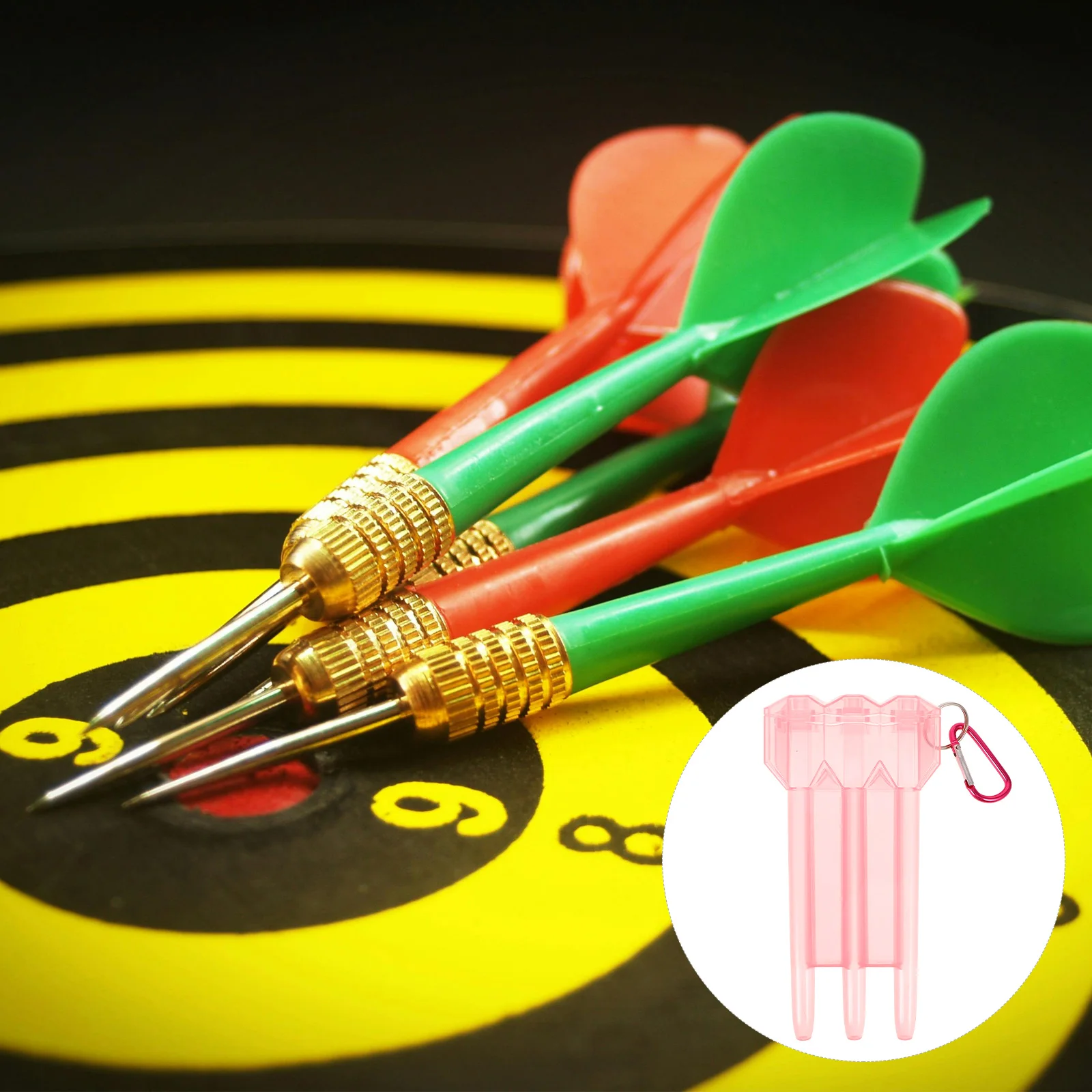 

Storage Box Hard Shell Portable Lightweight Case For Arrows Organizing Wear-Resistant Container With Carabiner