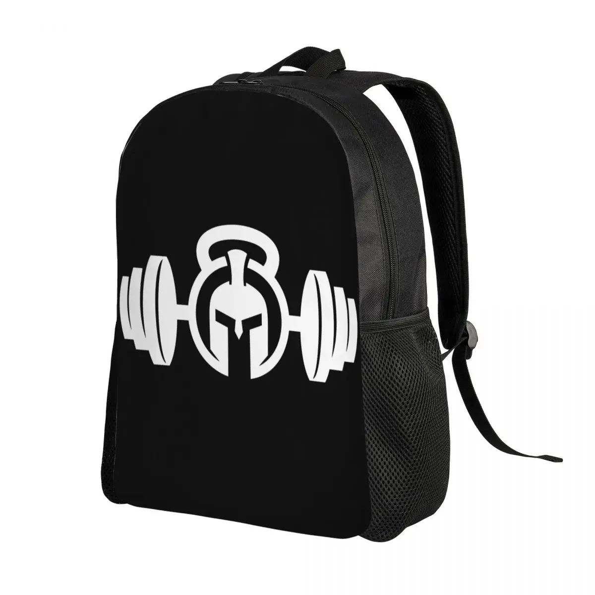 Custom Spartan Gym Logo Backpacks Women Men School College Students Bookbag Fits 15 Inch Laptop Bodybuilding Fitness Muscle Bags