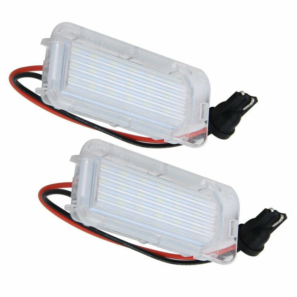 

2 шт. светодиодная лампа освещения номерного знака для Ford Focus 5D Fiesta Mondeo MK4 C-Max MK2 S-Max Kuga Galaxy 6000k White 12V