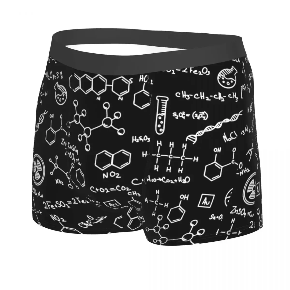 Science Chemistry Pattern Underwear Male Printed Custom Chemical Lab Tech Boxer Shorts Panties Briefs Breathable Underpants