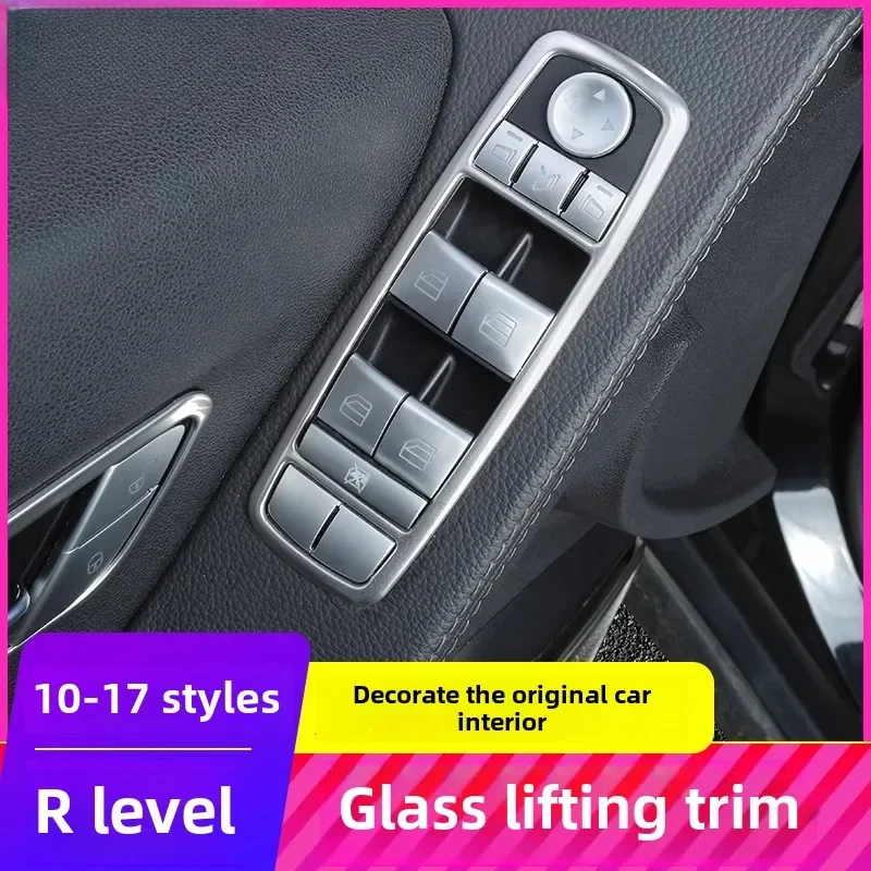 

OLANGDA OLANGDA Автомобильное оконное стекло, кнопка подъема, наклейка, накладка для Mercedes Benz A B R GL ML Class W169 W245 W164 X164 W251