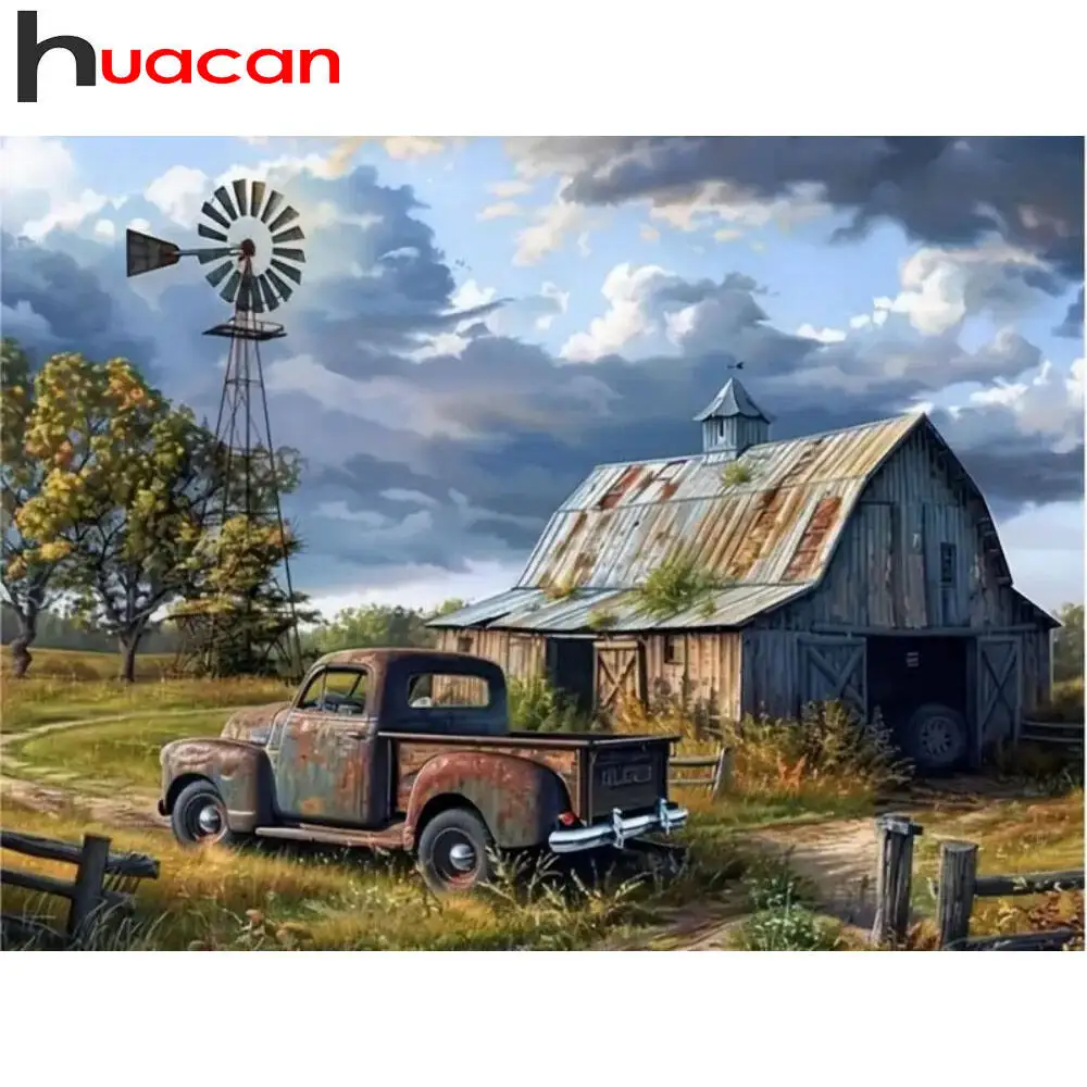 Huacan 2025, neue Kollektion, Diamant-Gemälde, Delphin, Himmel, Diamant-Stickerei, Meer, Sonnenuntergang, Mosaik, Kunst, Dekoration, Gemälde