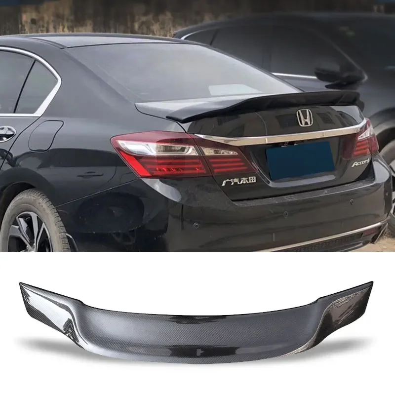 Car Trunk Spoiler Carbon Fiber FRP Auto Rear Trunk Wing R Style Accessories Spoiler For Honda Accord 2014 - 2017