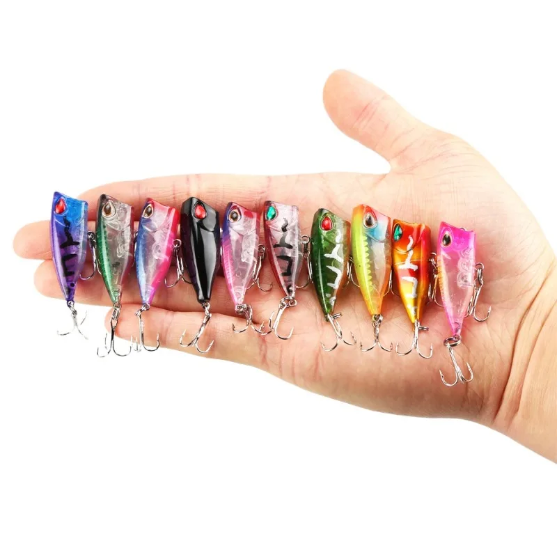 

EASYFISH 14 Colors 1pcs Surface Tethered Floating Spinnerbait Small Bobber Crawler Lure for Bass Bucktails Artificial Hard Bait
