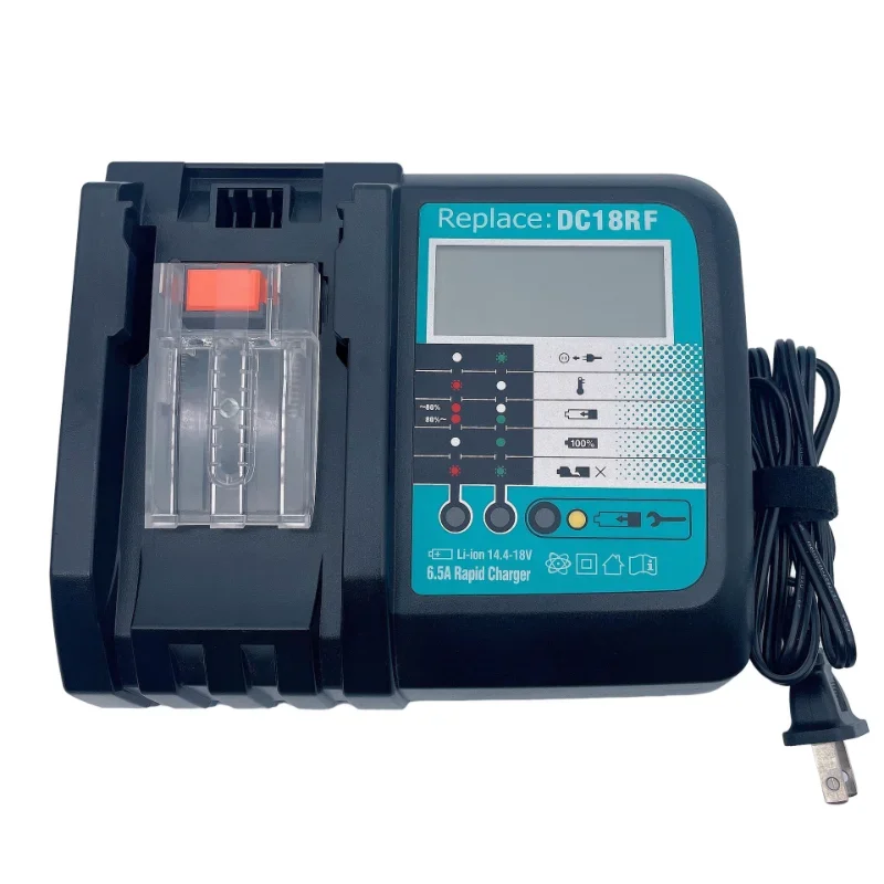 Makita  DC18RF with screen 14.4V-18V lithium battery 6.5a fast charger