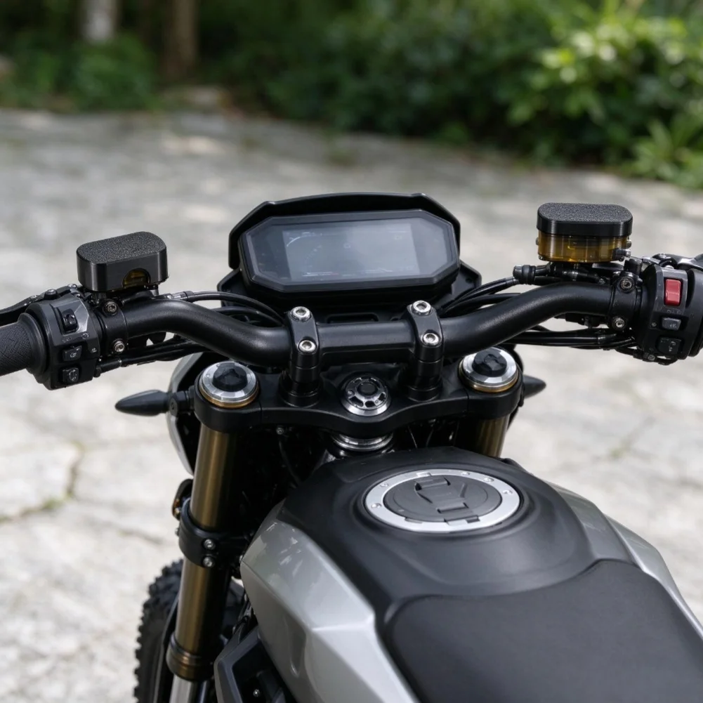 Master Cylinder Reservoir Cap Construction for Surron For Ultra Bee Electric Motorcycle Pump Cover Black 60x32x22mm