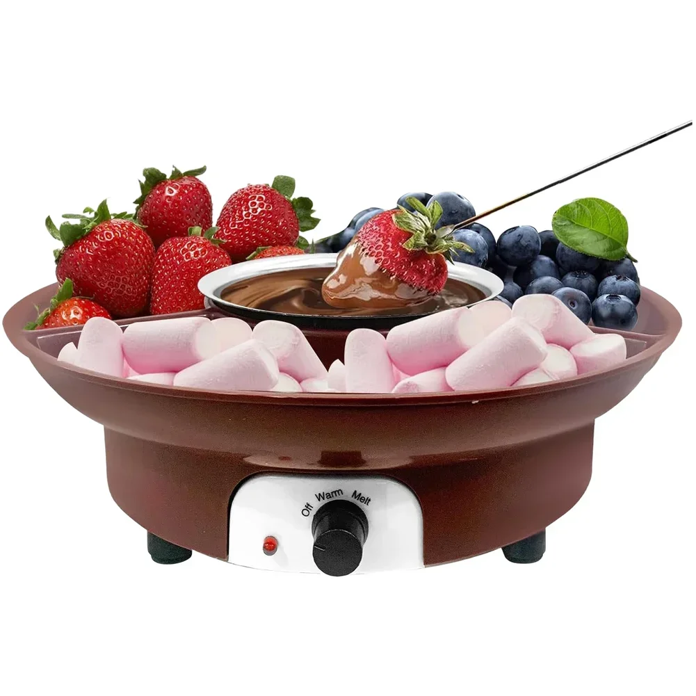 

1 Set Chocolate Fondue Set 260ml Melting Pot Electric Chocolate Fondue Set 2 Heat Settings & Easy Clean Idea Kitchen Cook Tools