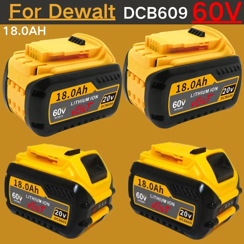 For Dewalt Flexvolt 60V 20V MAX Replacement Li-ion Battery DCB606 DCB609 DCB205 DCB204 DCB206 DCB209 DCB182 Power Tool Battery