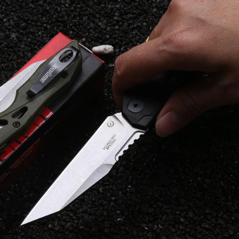 7650 Jackknife Aviation Aluminum handle CPM-154 Blade Tactical self-defense tool Pocket knife, suitable for outdoor hunting, act