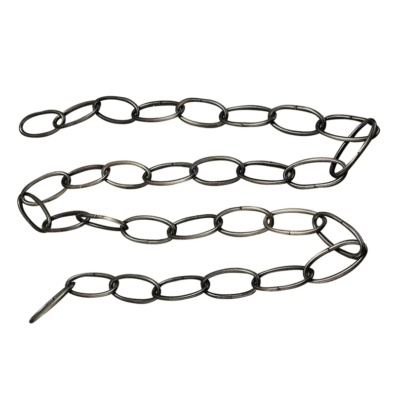 2 Pcs 1M Heavy Duty Chain For Vintage Chandelier Hanging Lamp,Green Bronze & Pearl Black