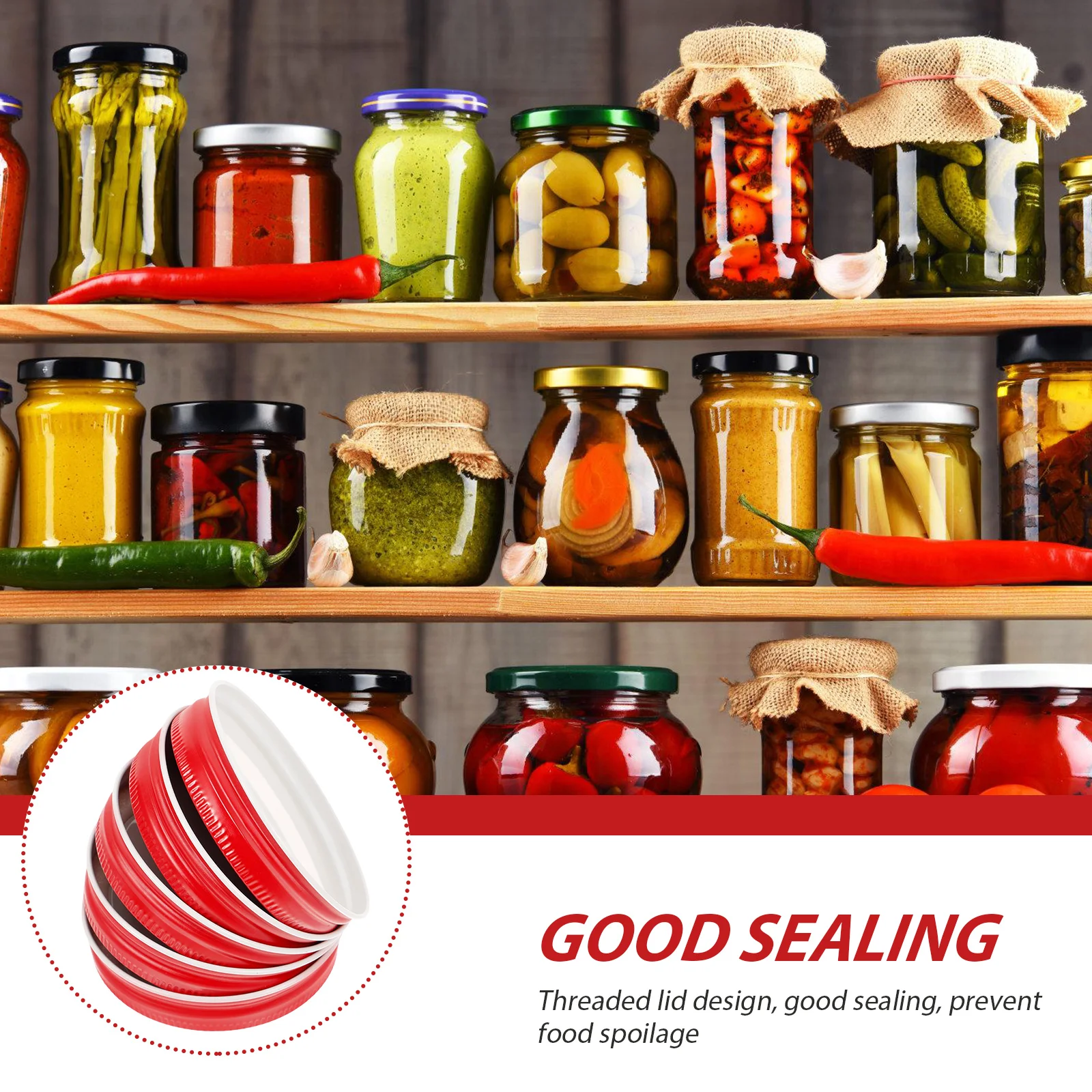 

12Pcs Mason Jar Lids Airtight Leakproof Tinplate Replacement Sealing Can Covers Wide Mouth Canning Jars Storage Lids