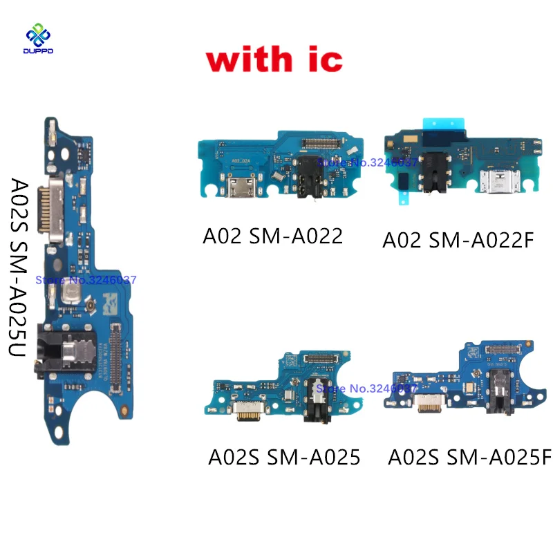 USB Charger Sub Connector Board Dock Charging Flex Cable For Samsung Galaxy A02 A02s A022 A022F A025 A025F A025U