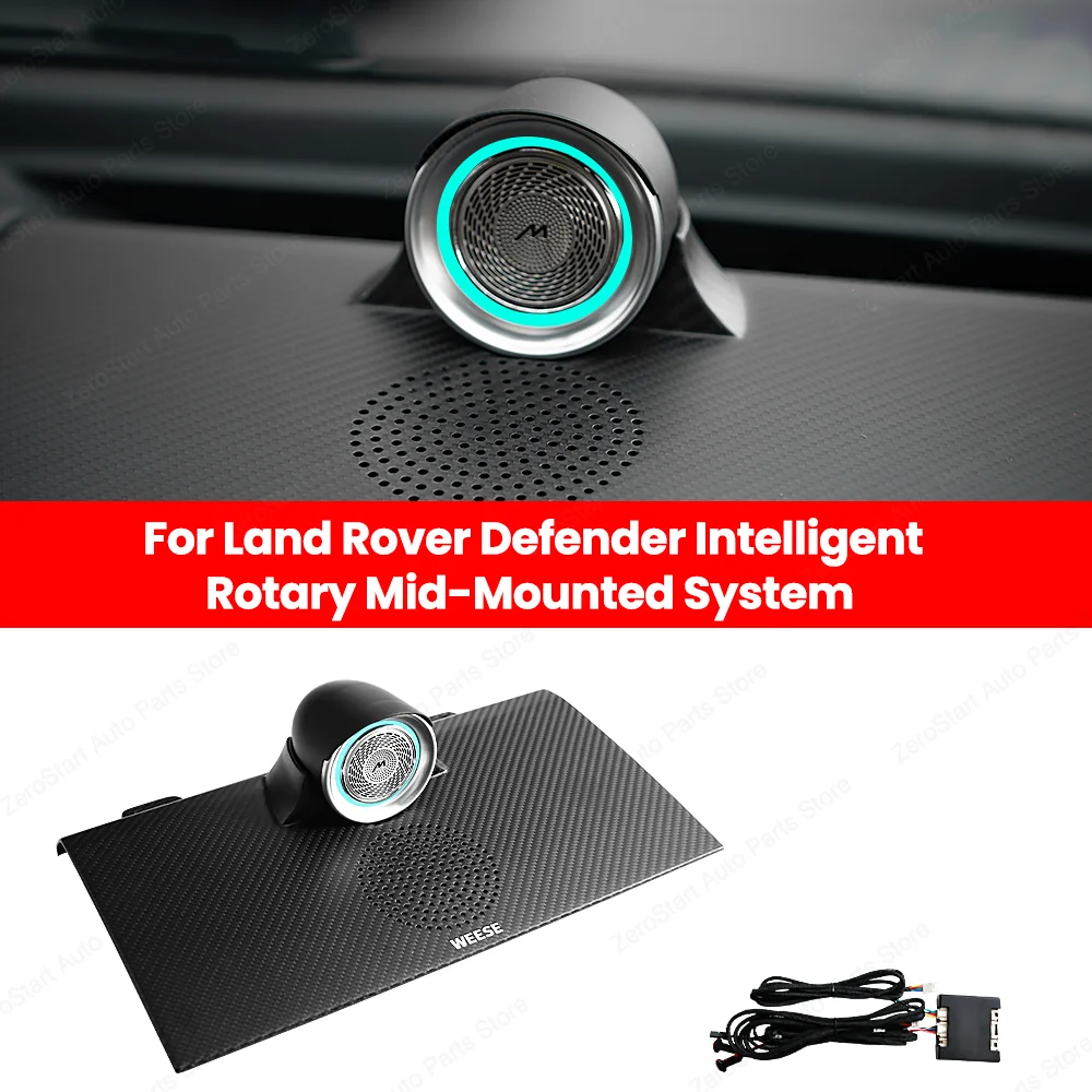 WEESE Center Console Rotating Speaker for Land Rover Defender 90 110 130 Vehicle Audio Upgrade