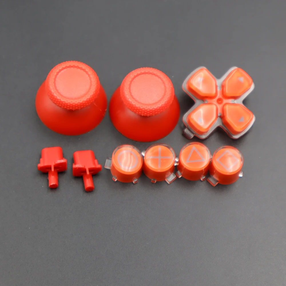 Replacement Plastic Buttons ABXY & D-pad Trigger Buttons For PS5 Controller Analogue Thumbsticks Caps Mushroom Game Head Rocker