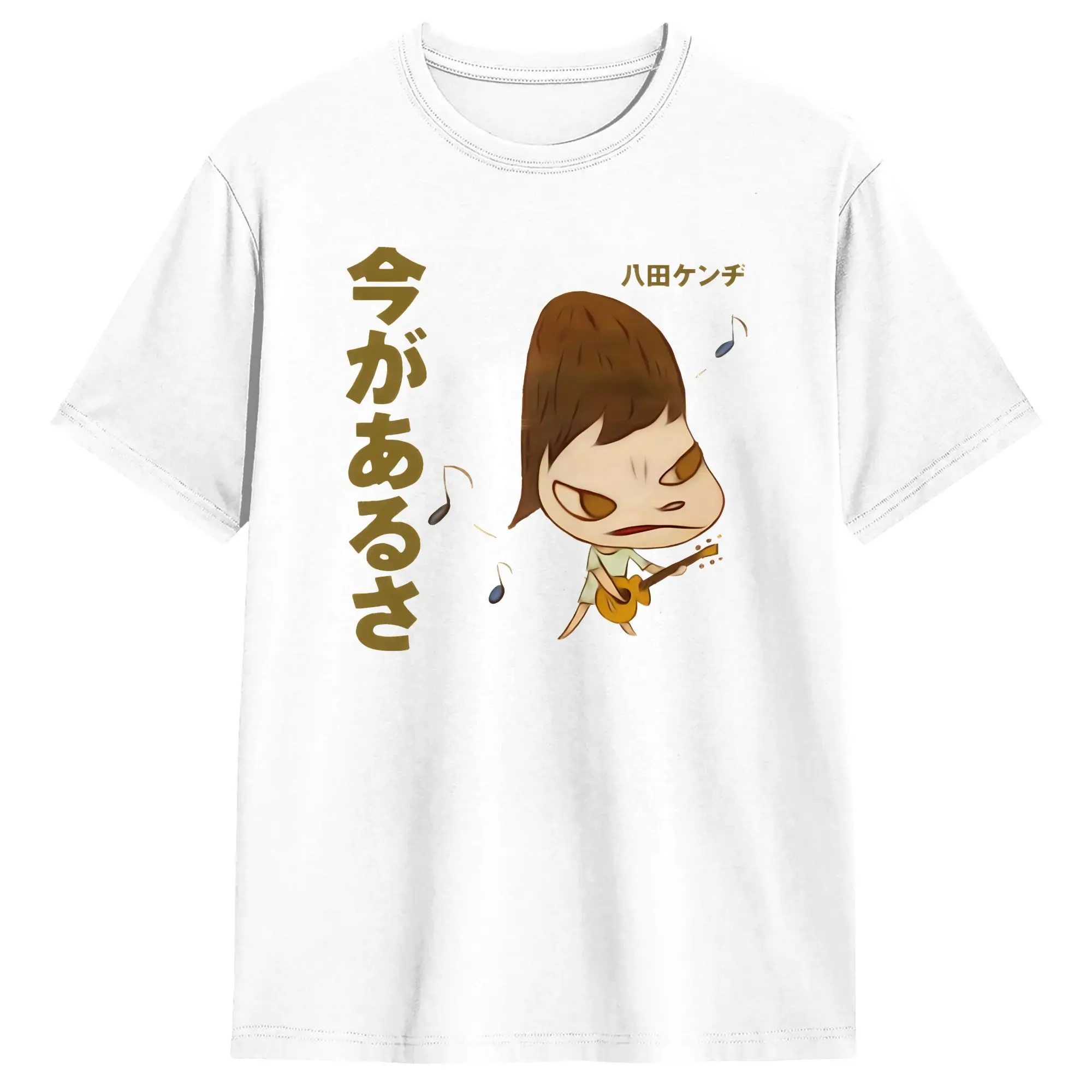 Oversized T-Shirt Yoshitomo Nara Guitar Cotton T Shirts  Trending Tshirt for Mens Summer Y2K Basic Loose Short Sleeve Top Tees